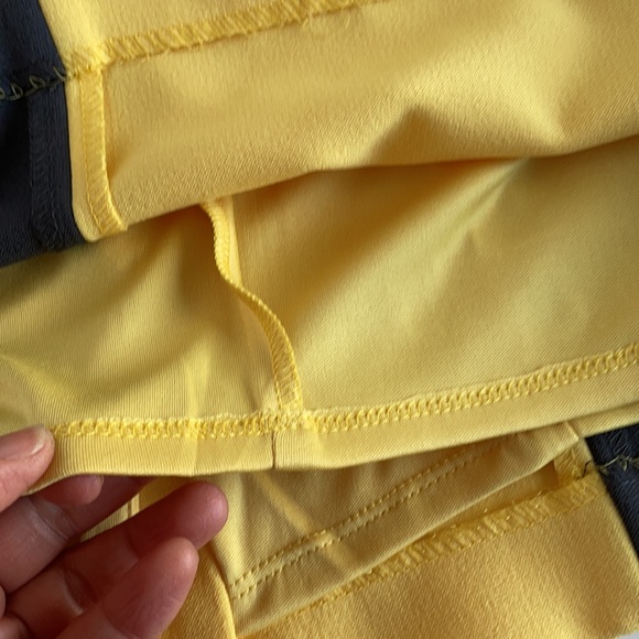 TAHARI grey and yellow dress, size 10 - Picture 8 of 8